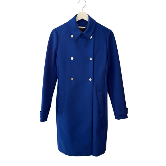 NWOT Ted Baker London Sapphire Blue Trench Coat - Picture 15 of 15